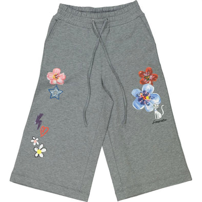 SIMONETTA Grey Marl Trousers - Little Marylebone